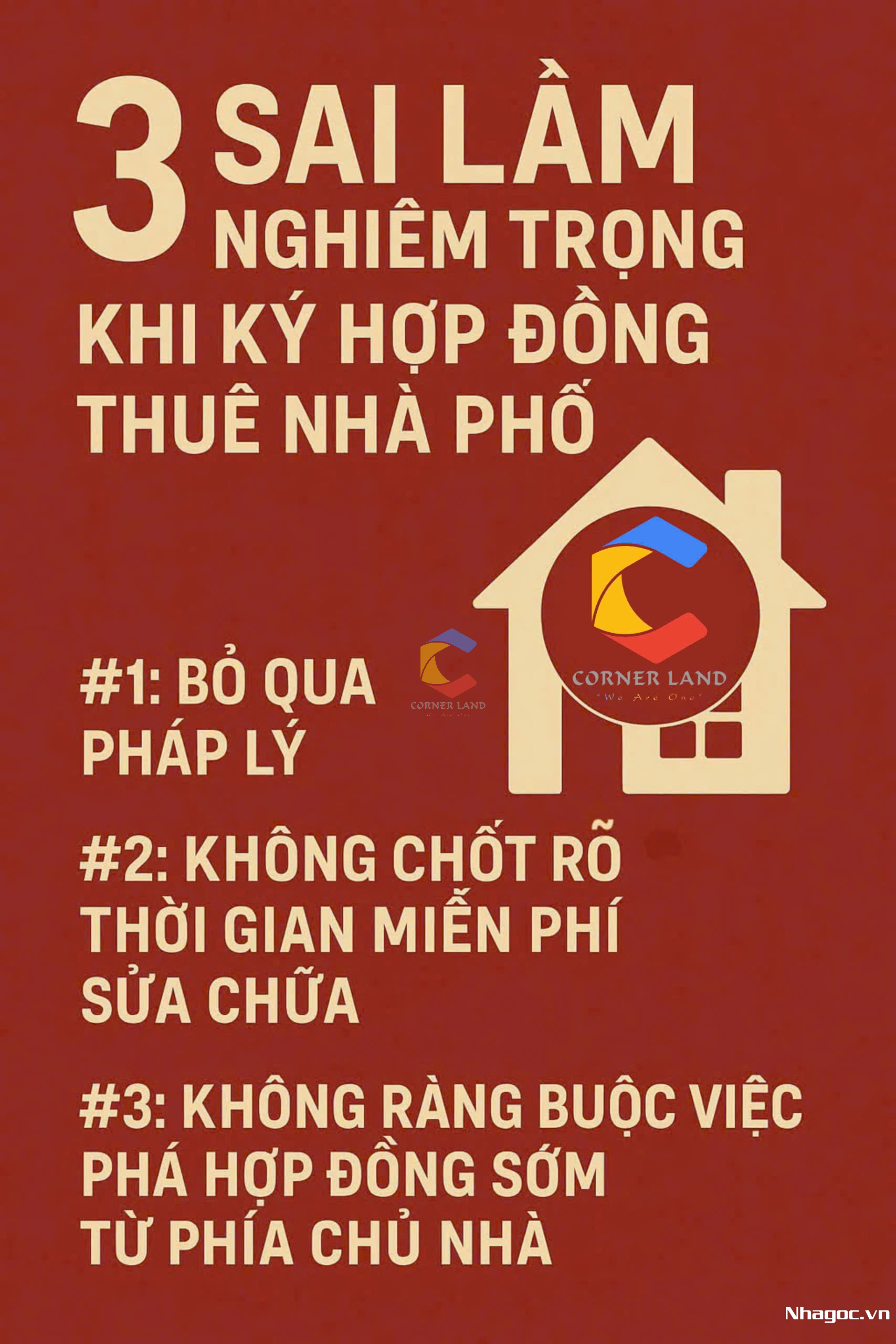 3 SAI LẦM NGHIÊM TRỌNG KHI KÝ HỢP ĐỒNG THUÊ NHÀ PHỐ 